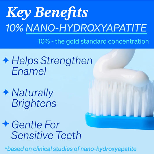 Revolutionize Your Smile with 10% Nano-Hydroxyapatite Toothpaste - Fluoride-Free & Naturally Effective!